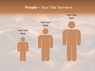 Blonde Hair Background Texture. PowerPoint Template