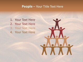 Blonde Hair Background Texture. PowerPoint Template