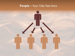 Blonde Hair Background Texture. PowerPoint Template