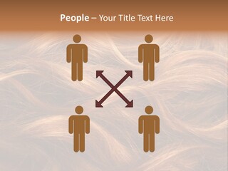 Blonde Hair Background Texture. PowerPoint Template