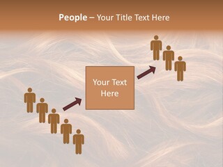 Blonde Hair Background Texture. PowerPoint Template