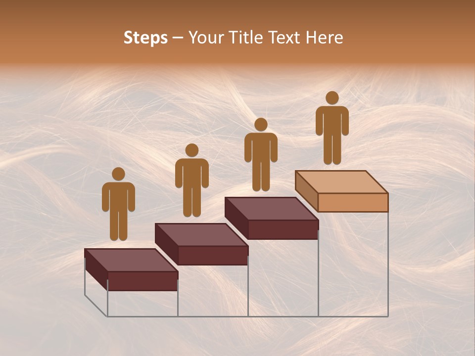 Blonde Hair Background Texture. PowerPoint Template