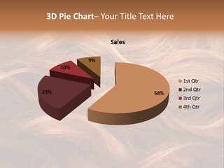 Blonde Hair Background Texture. PowerPoint Template
