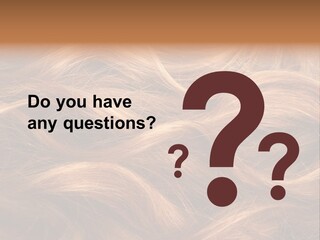 Blonde Hair Background Texture. PowerPoint Template