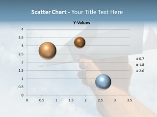 Paper Plane In Human Hand PowerPoint Template