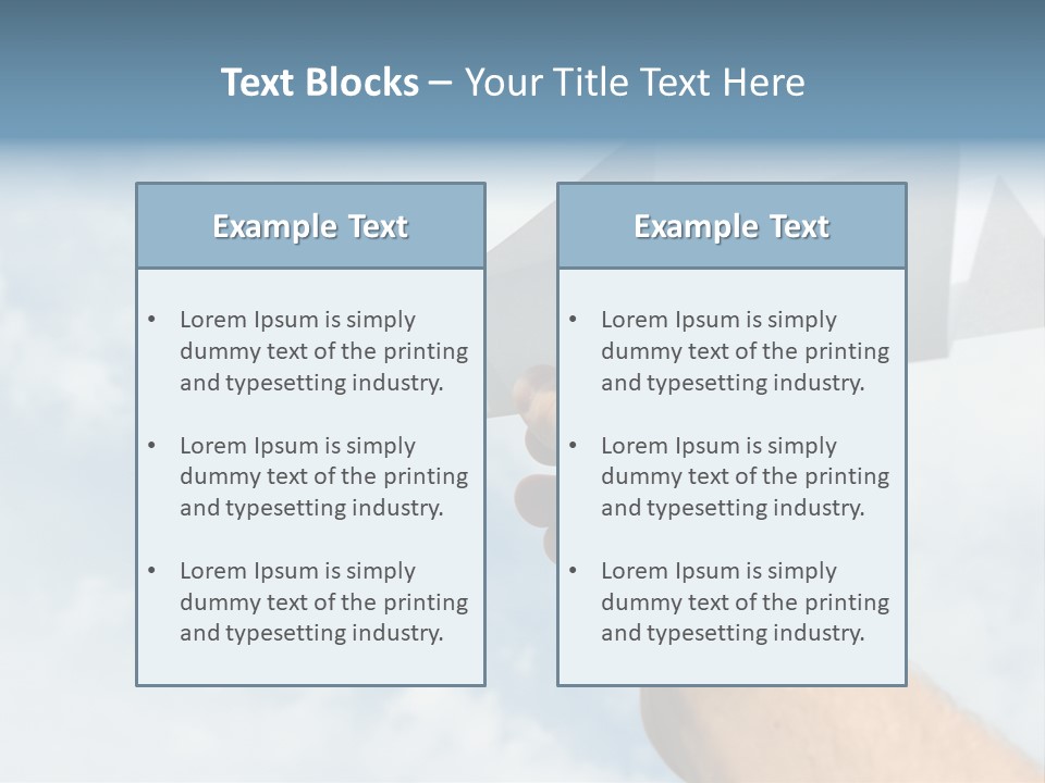 Paper Plane In Human Hand PowerPoint Template