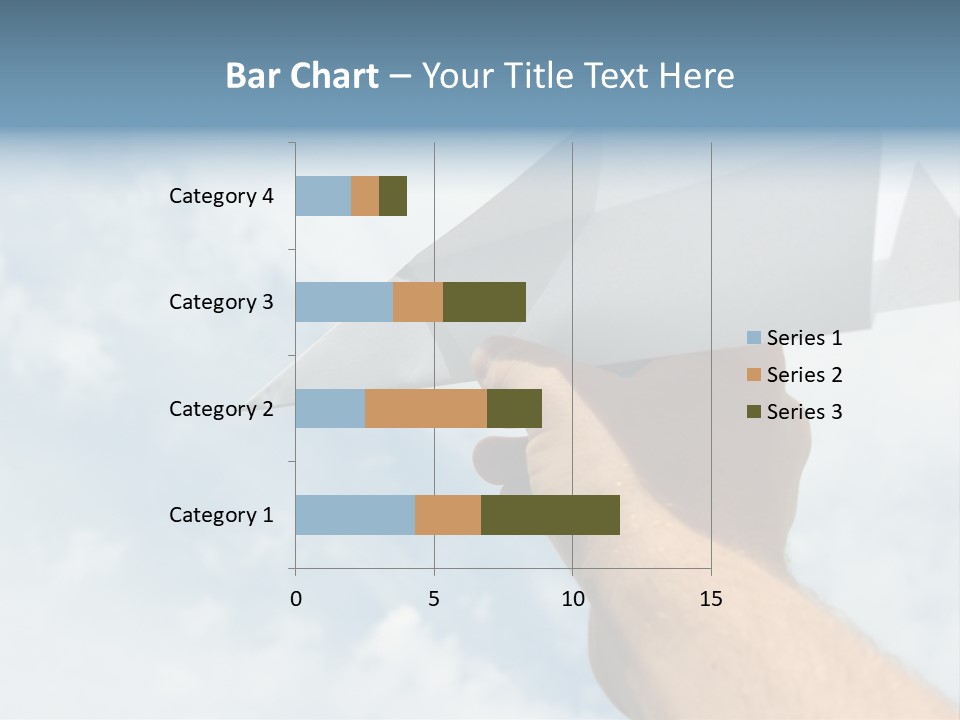 Paper Plane In Human Hand PowerPoint Template