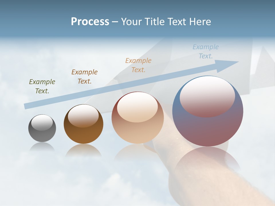 Paper Plane In Human Hand PowerPoint Template