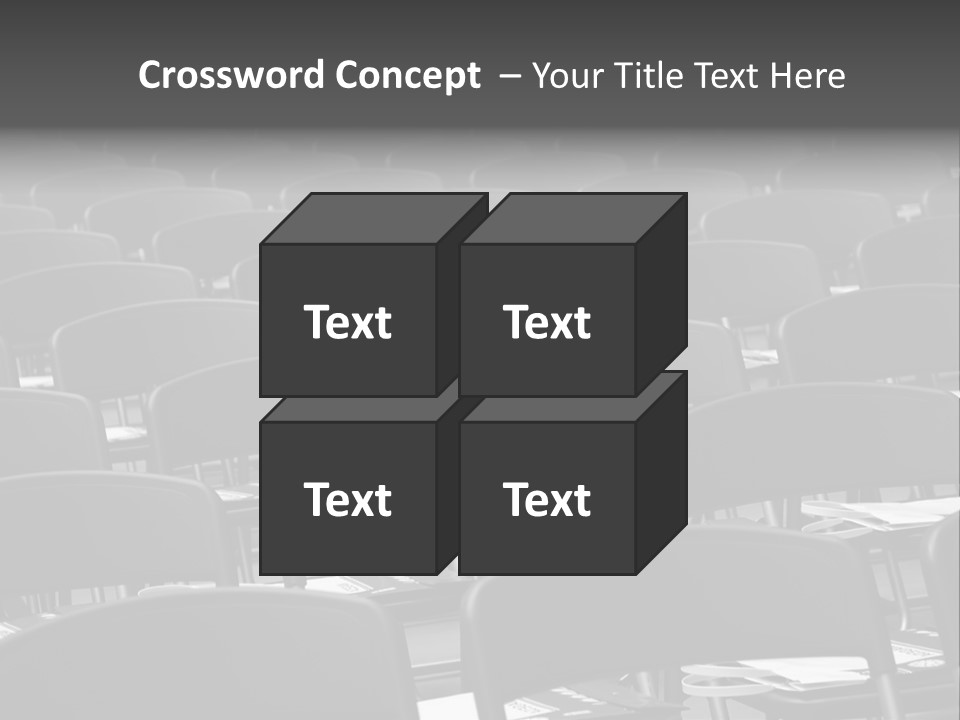 Chairs In A Conference PowerPoint Template
