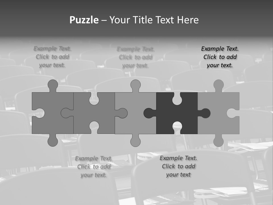 Chairs In A Conference PowerPoint Template