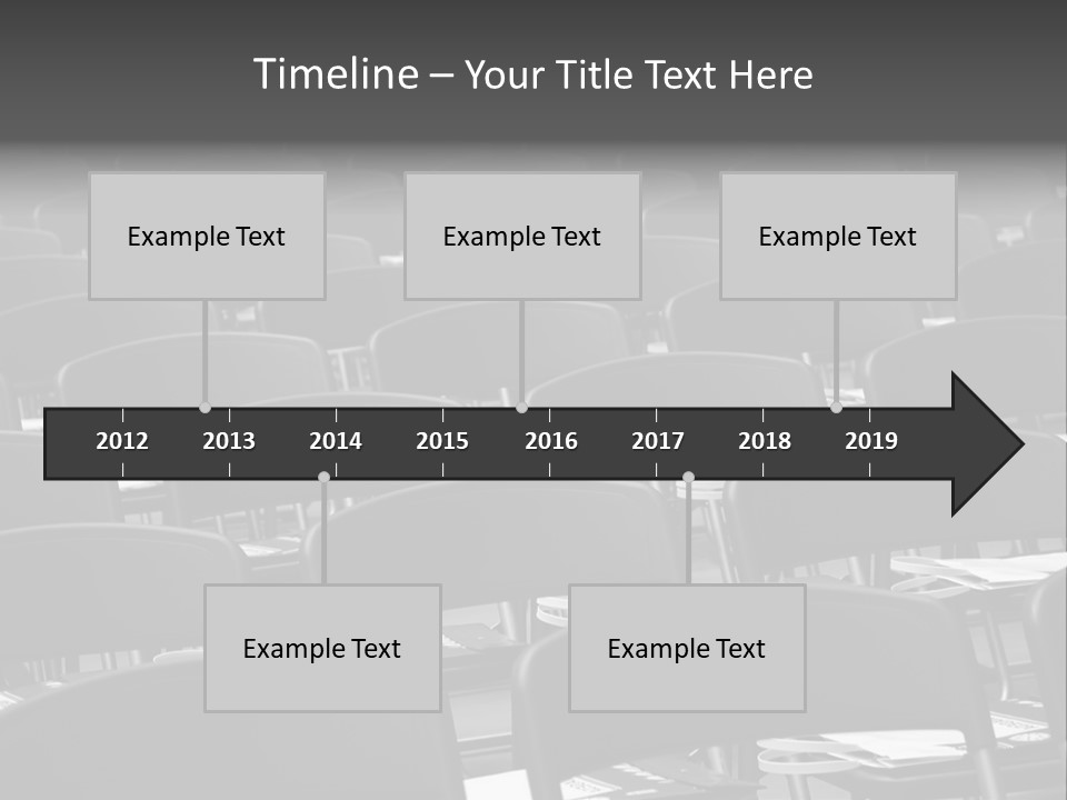 Chairs In A Conference PowerPoint Template