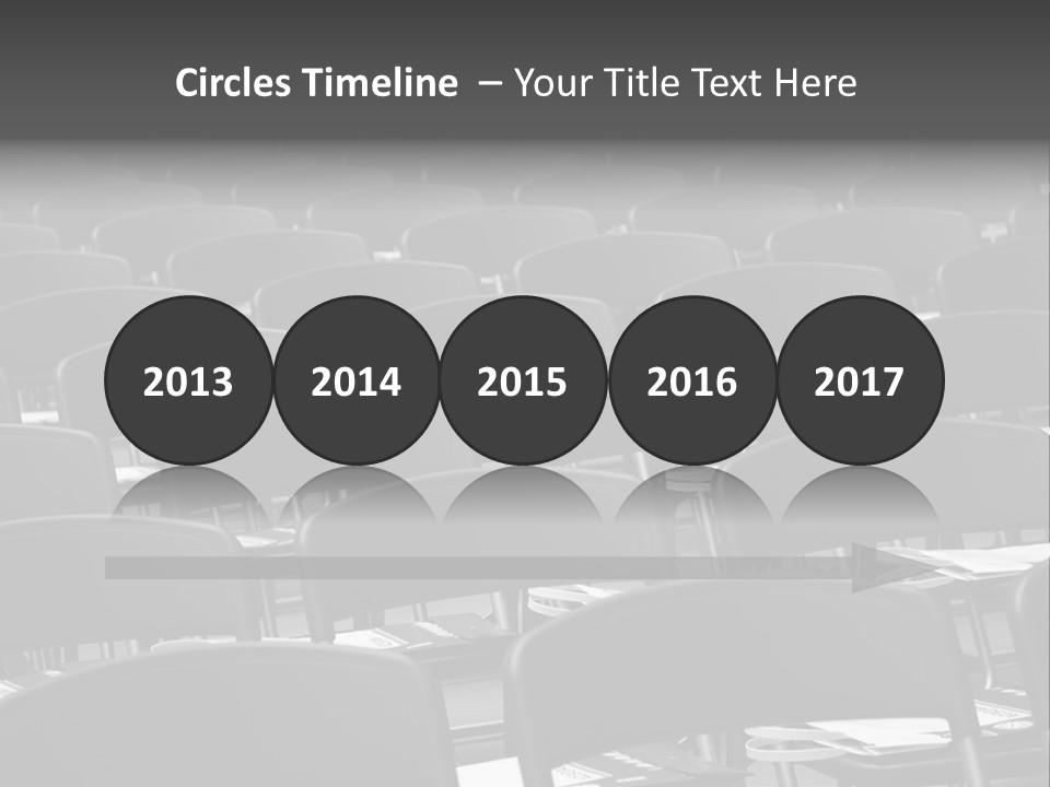 Chairs In A Conference PowerPoint Template