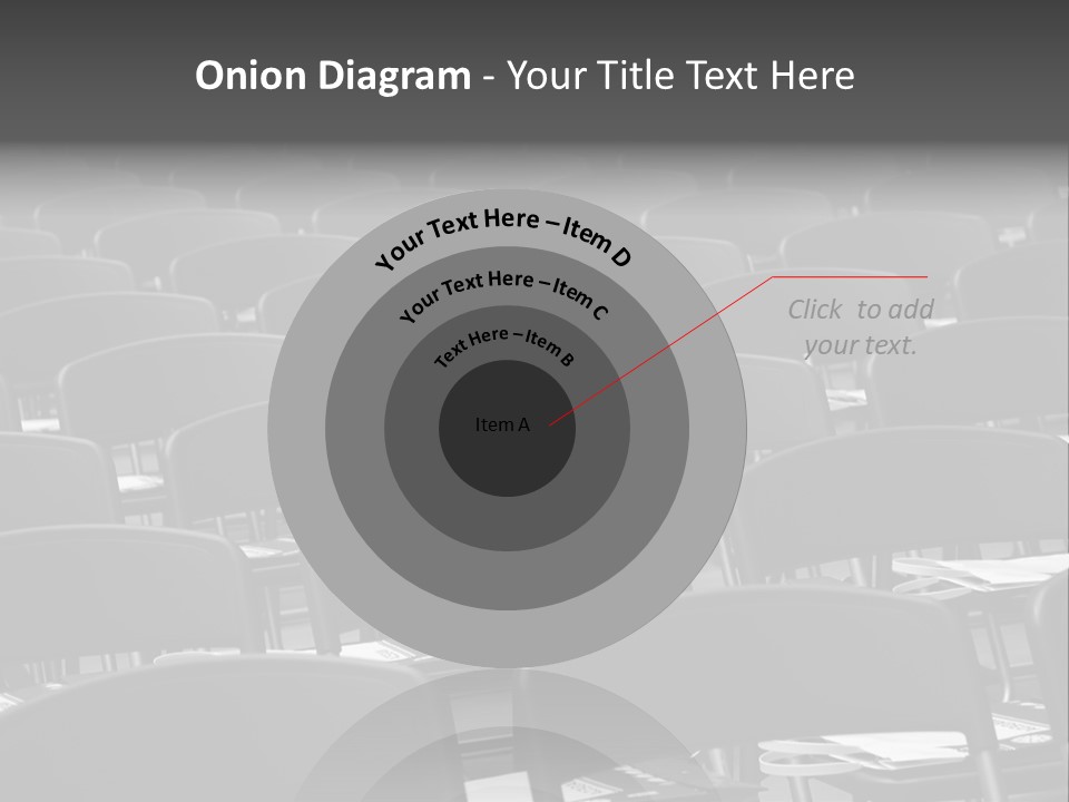 Chairs In A Conference PowerPoint Template