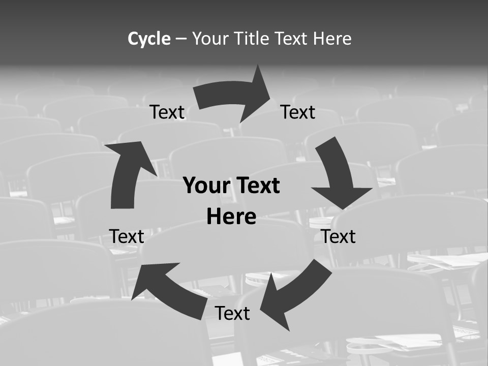Chairs In A Conference PowerPoint Template