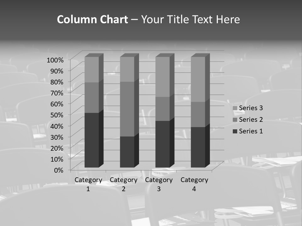 Chairs In A Conference PowerPoint Template