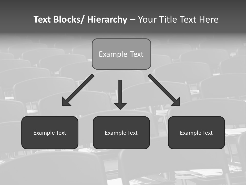 Chairs In A Conference PowerPoint Template