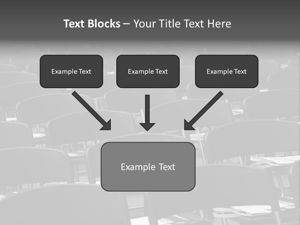 Chairs In A Conference PowerPoint Template