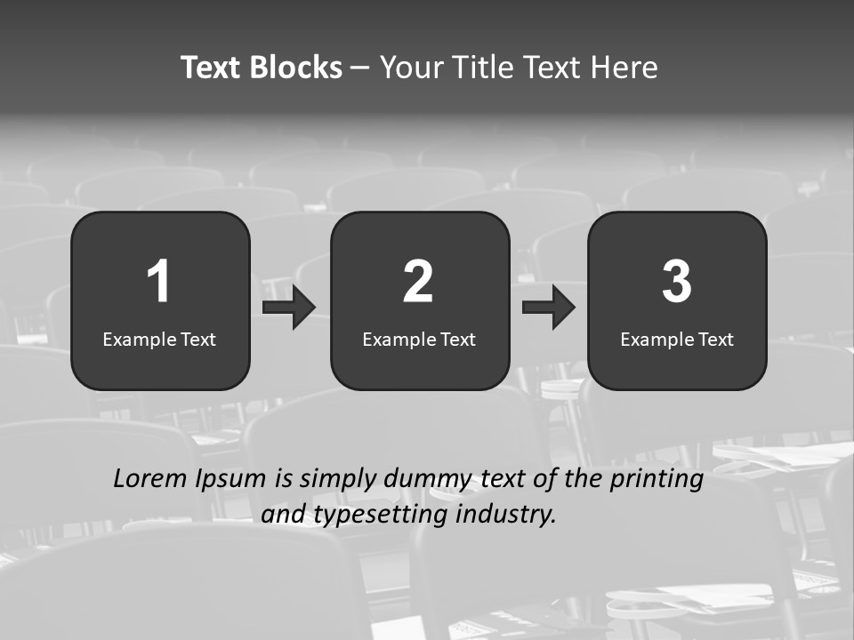 Chairs In A Conference PowerPoint Template