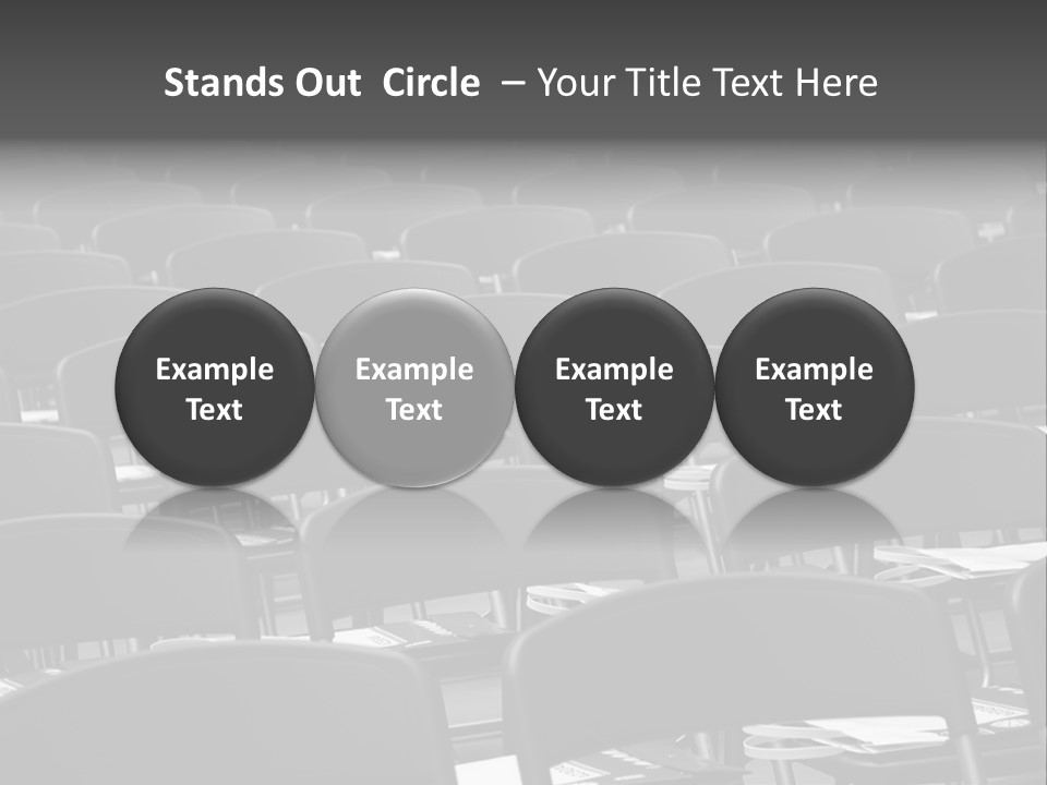 Chairs In A Conference PowerPoint Template