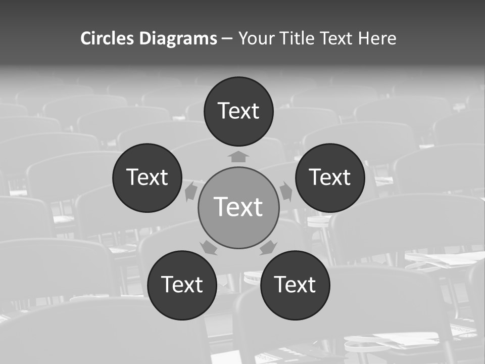 Chairs In A Conference PowerPoint Template