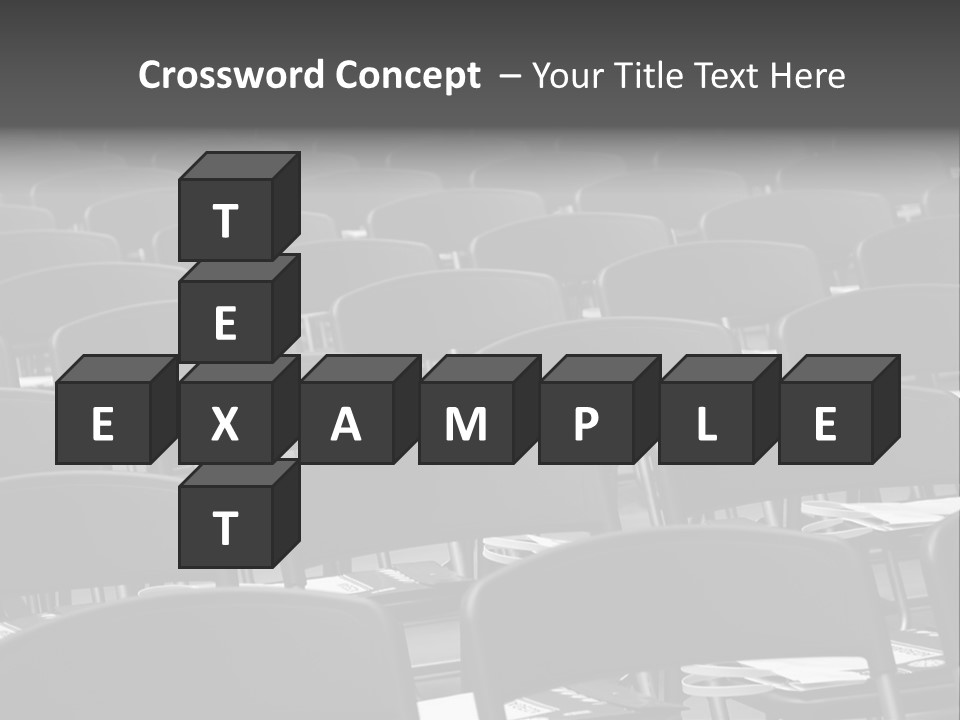 Chairs In A Conference PowerPoint Template