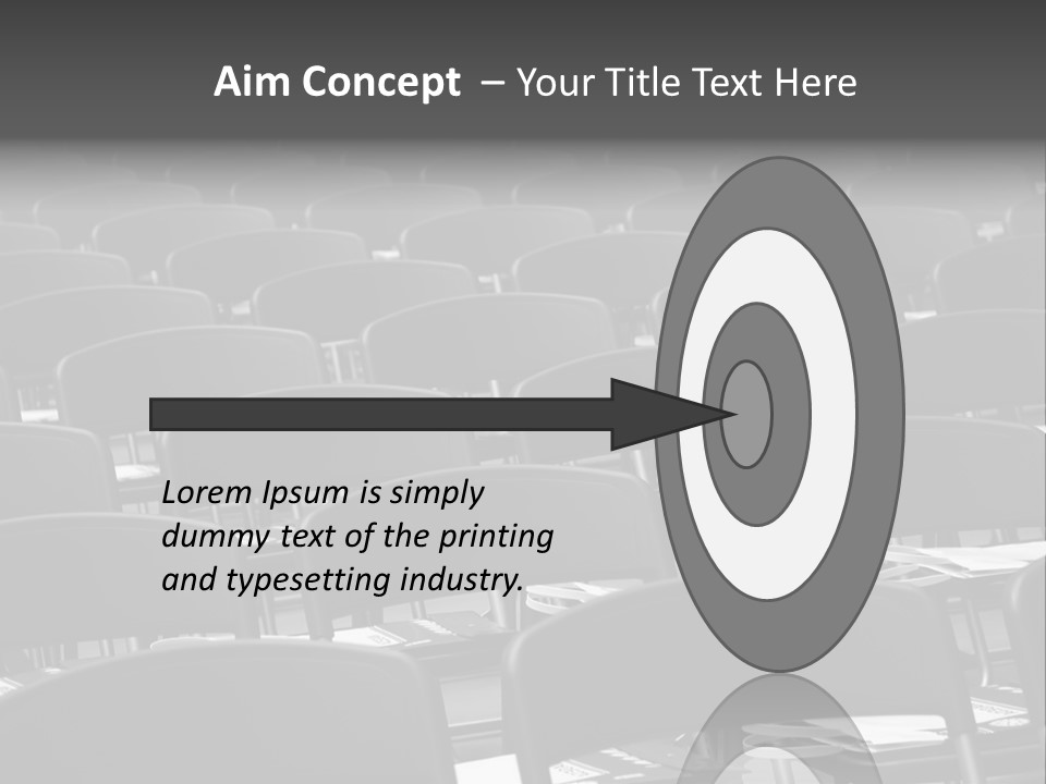 Chairs In A Conference PowerPoint Template