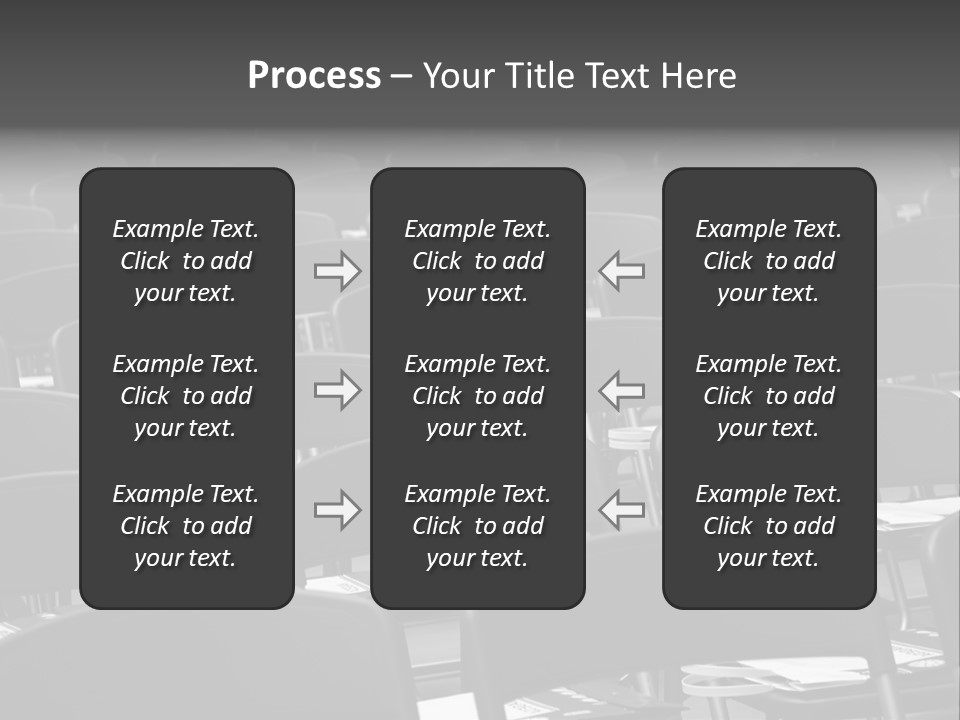 Chairs In A Conference PowerPoint Template