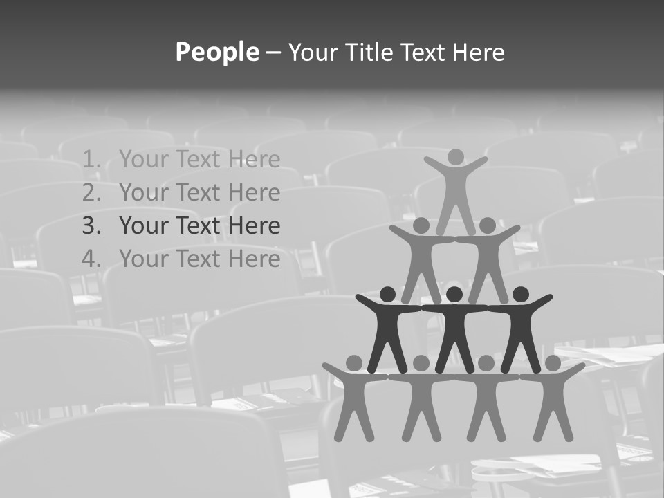 Chairs In A Conference PowerPoint Template