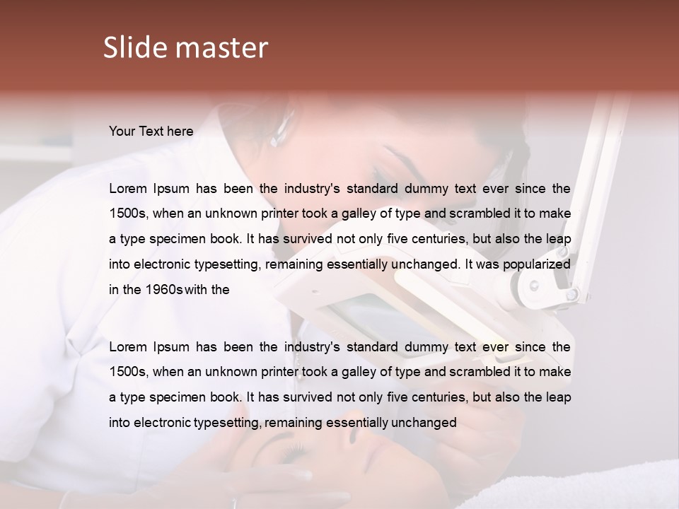 Skin Treatment In A Beauty Salon PowerPoint Template