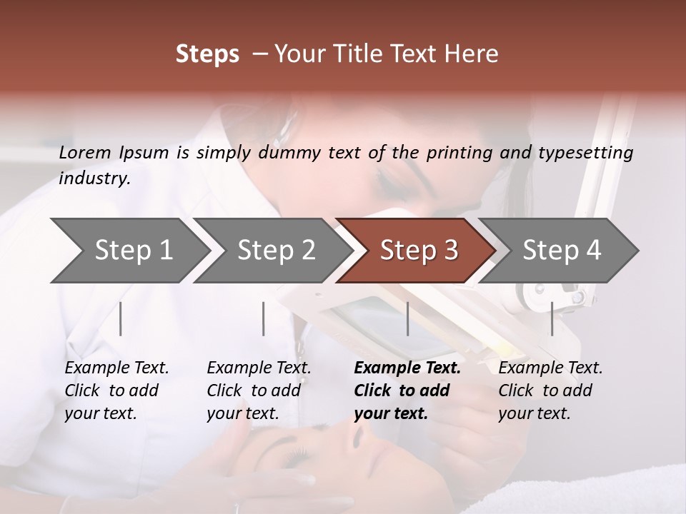 Skin Treatment In A Beauty Salon PowerPoint Template