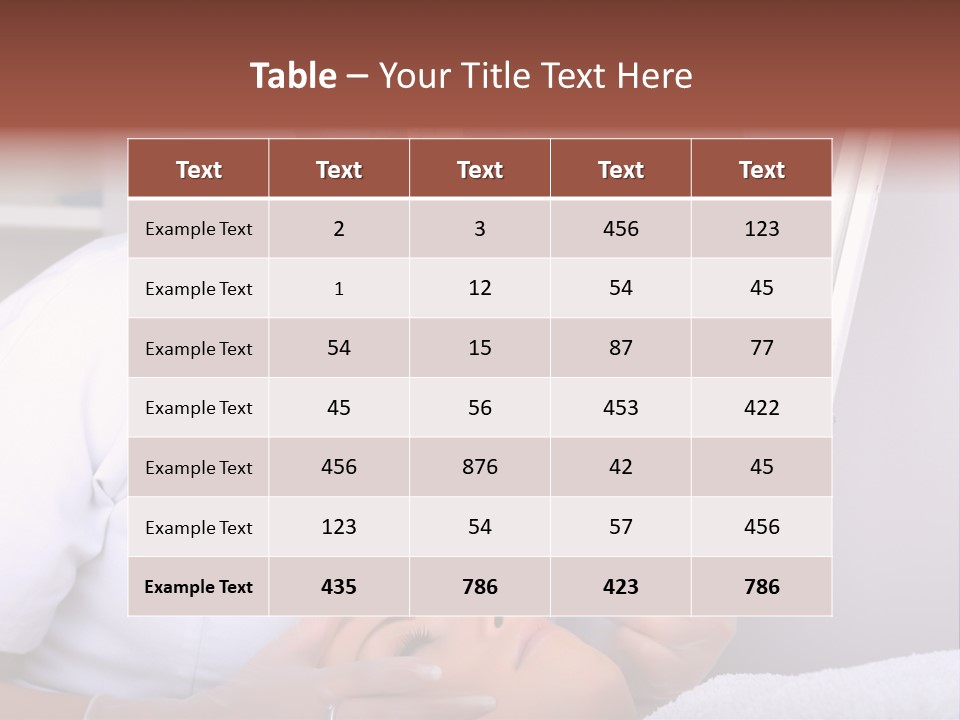 Skin Treatment In A Beauty Salon PowerPoint Template