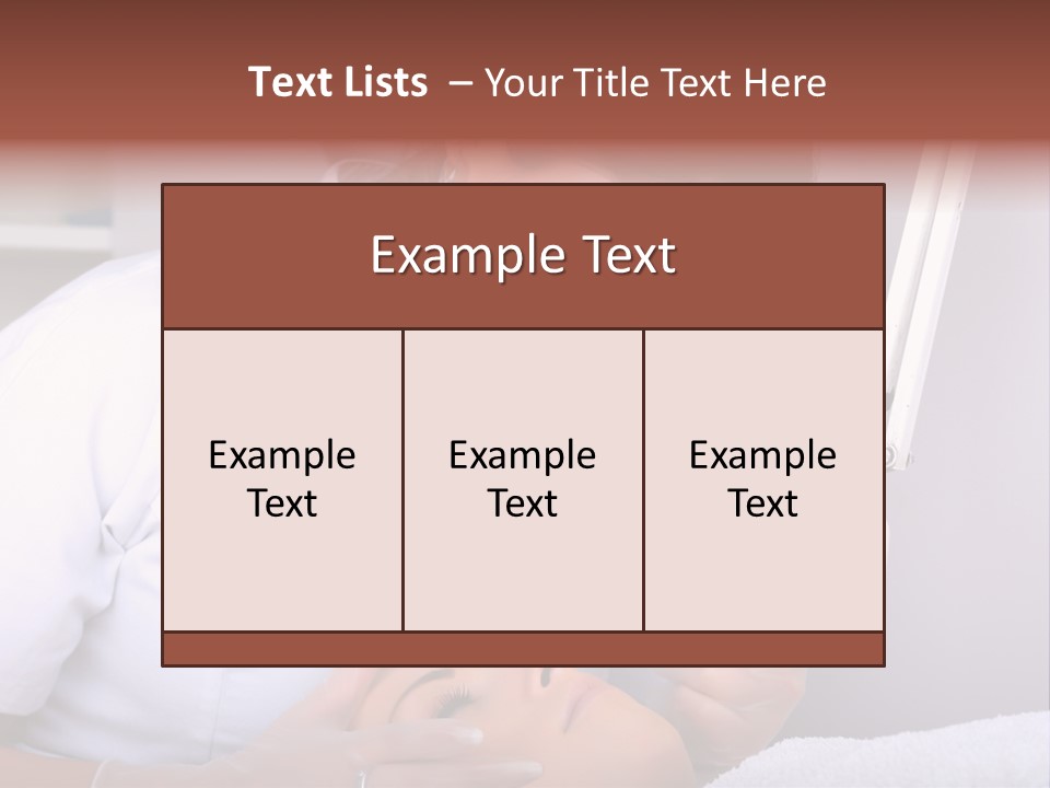 Skin Treatment In A Beauty Salon PowerPoint Template