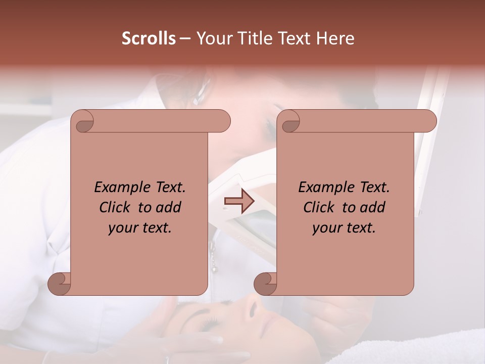 Skin Treatment In A Beauty Salon PowerPoint Template