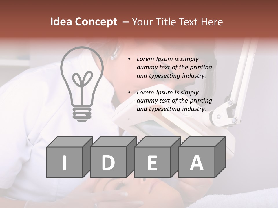 Skin Treatment In A Beauty Salon PowerPoint Template