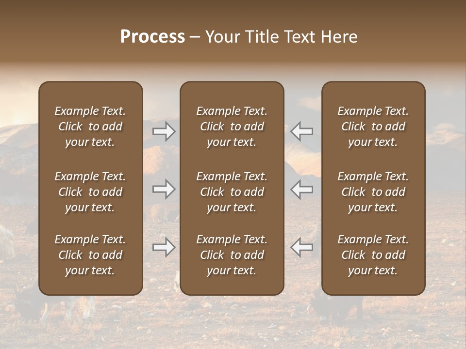 Tibetan Landscape With Grazing Sheep And Goats PowerPoint Template