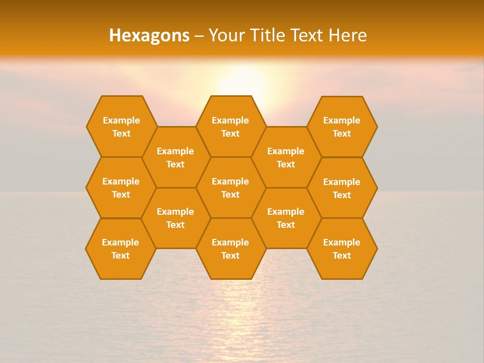 Sunset At Coast Of The Sea PowerPoint Template