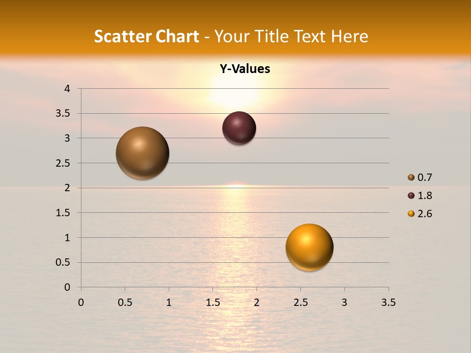 Sunset At Coast Of The Sea PowerPoint Template