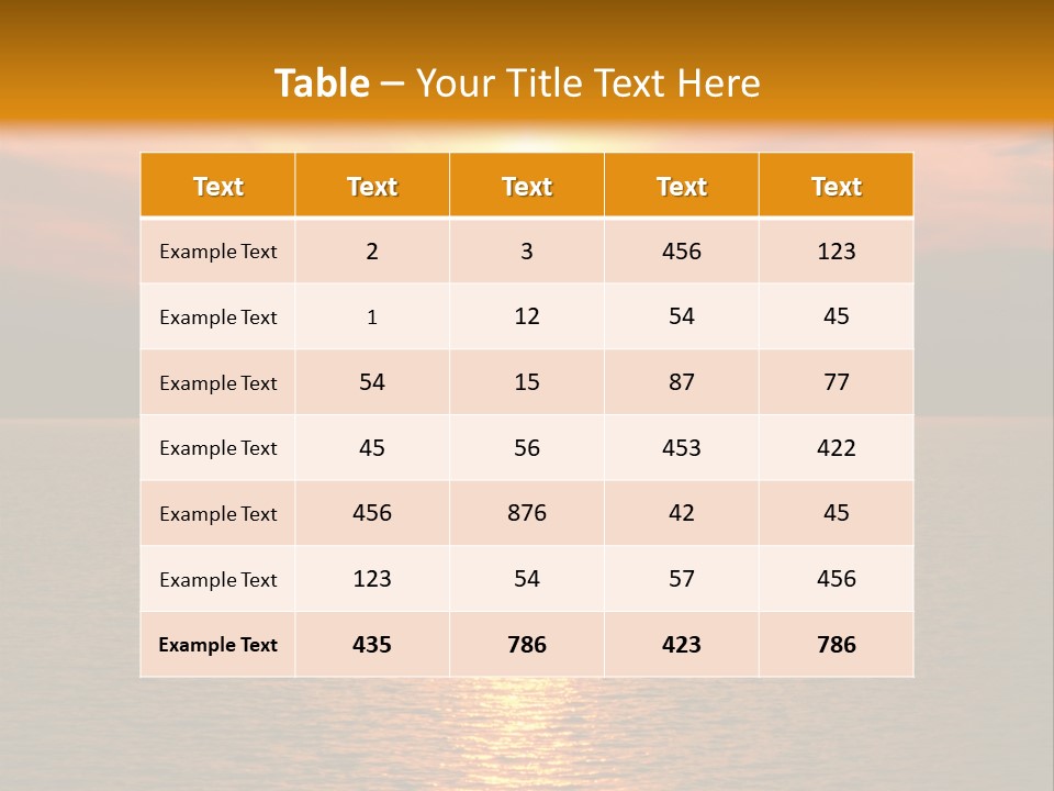 Sunset At Coast Of The Sea PowerPoint Template