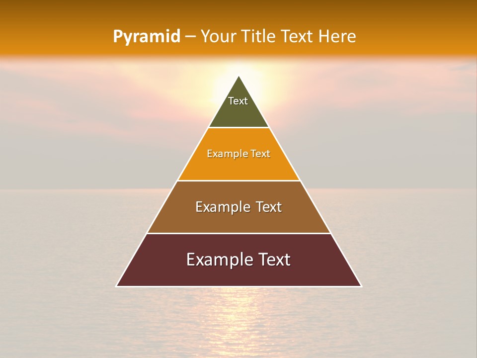 Sunset At Coast Of The Sea PowerPoint Template