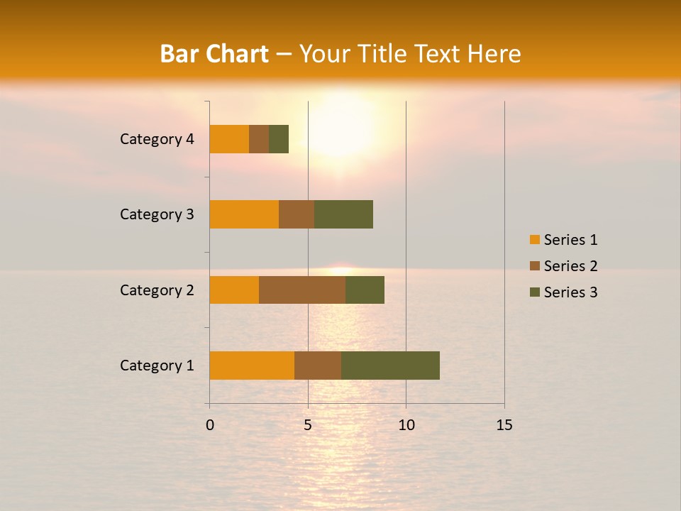 Sunset At Coast Of The Sea PowerPoint Template