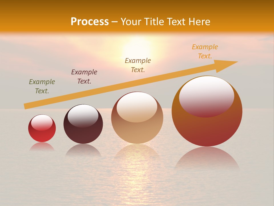 Sunset At Coast Of The Sea PowerPoint Template
