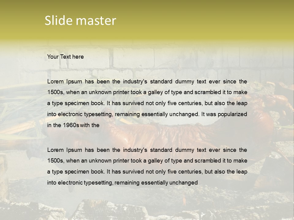 Philippine Roast Pig, A Favorite In The Country PowerPoint Template