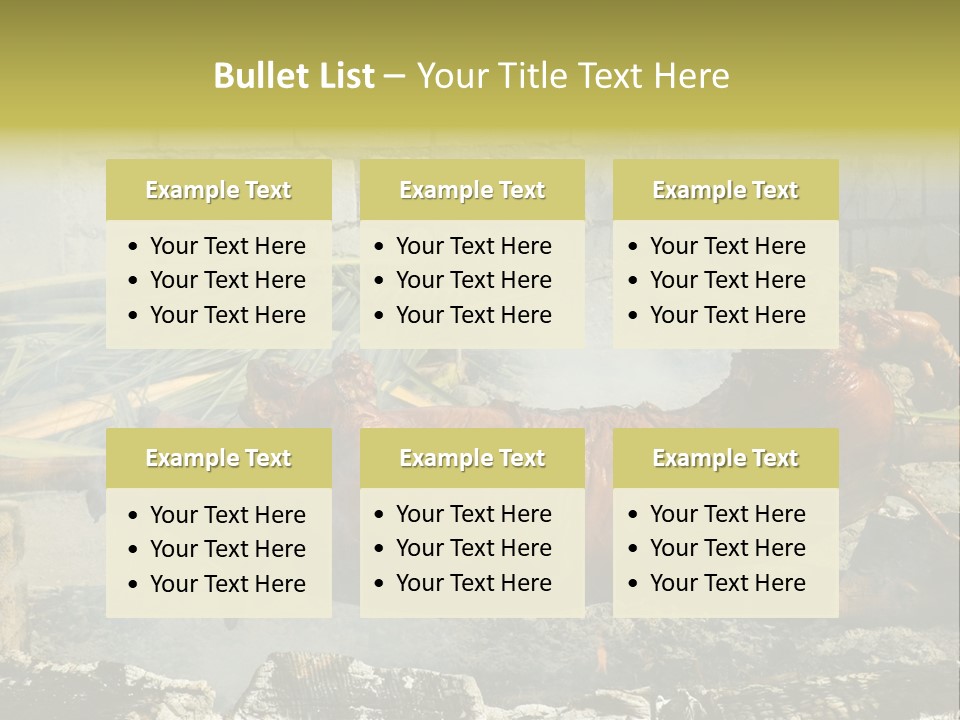 Philippine Roast Pig, A Favorite In The Country PowerPoint Template