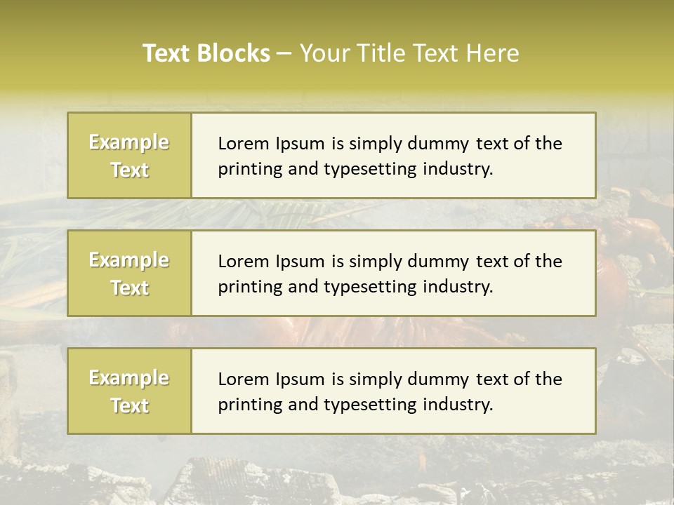 Philippine Roast Pig, A Favorite In The Country PowerPoint Template