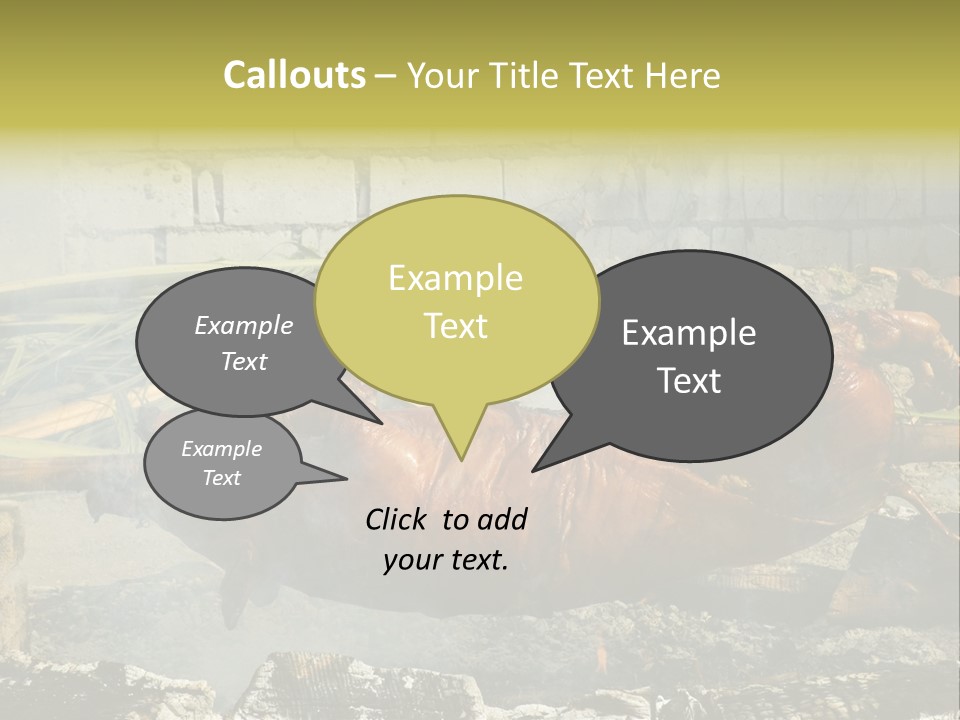 Philippine Roast Pig, A Favorite In The Country PowerPoint Template