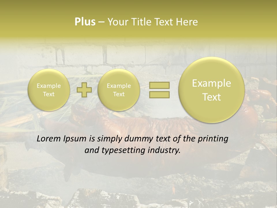 Philippine Roast Pig, A Favorite In The Country PowerPoint Template