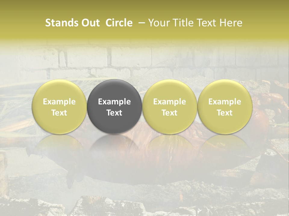 Philippine Roast Pig, A Favorite In The Country PowerPoint Template