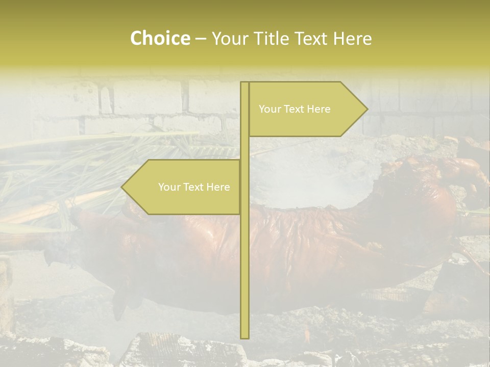 Philippine Roast Pig, A Favorite In The Country PowerPoint Template