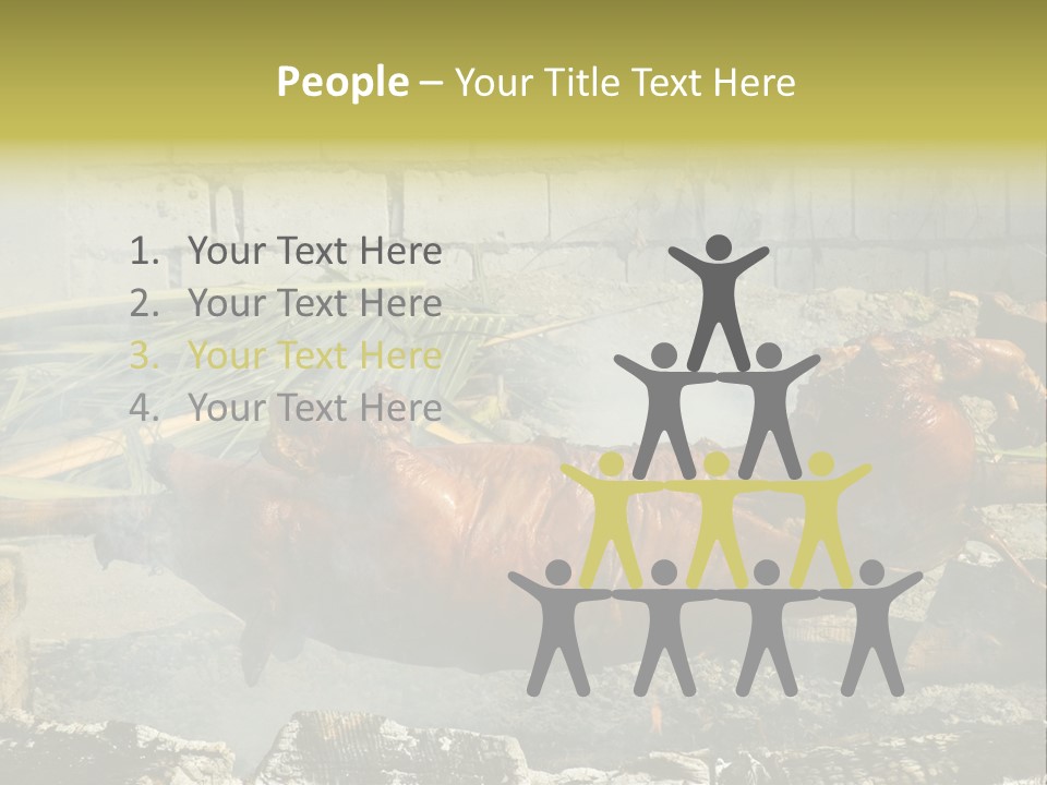 Philippine Roast Pig, A Favorite In The Country PowerPoint Template