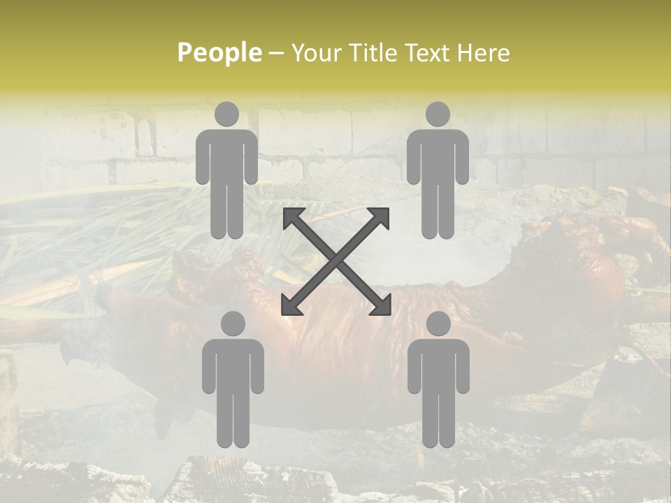 Philippine Roast Pig, A Favorite In The Country PowerPoint Template